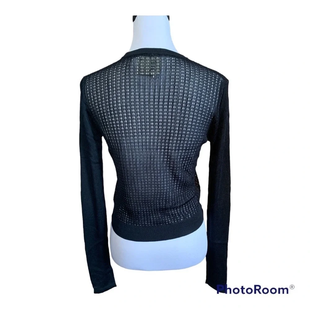 Free‎ People H20 Crew Pullover Black size S NWT